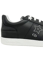 Star Calfskin Low Top Sneakers Black Dior