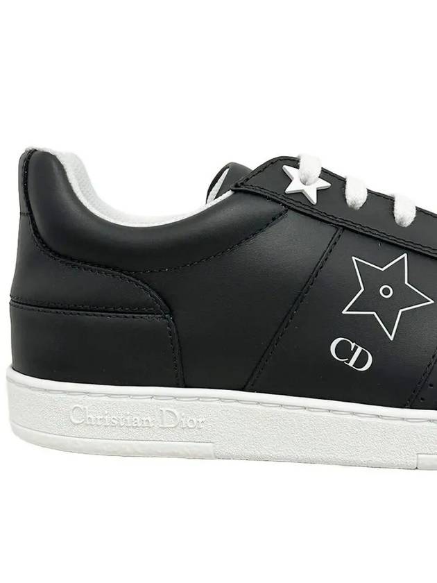 Star Calfskin Low Top Sneakers Black Dior