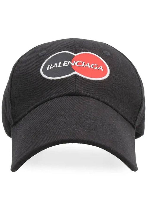 Balenciaga Uniform Logo Ball Cap Black