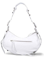 Balenciaga Le Cagole Small Leather Shoulder Bag White