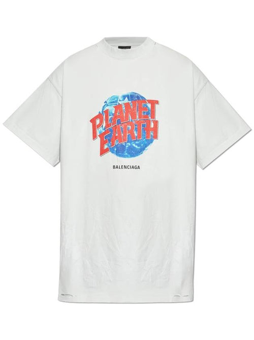 Balenciaga Balenciaga T-shirt With ‘vintage’ Effect, Unisex, Grey