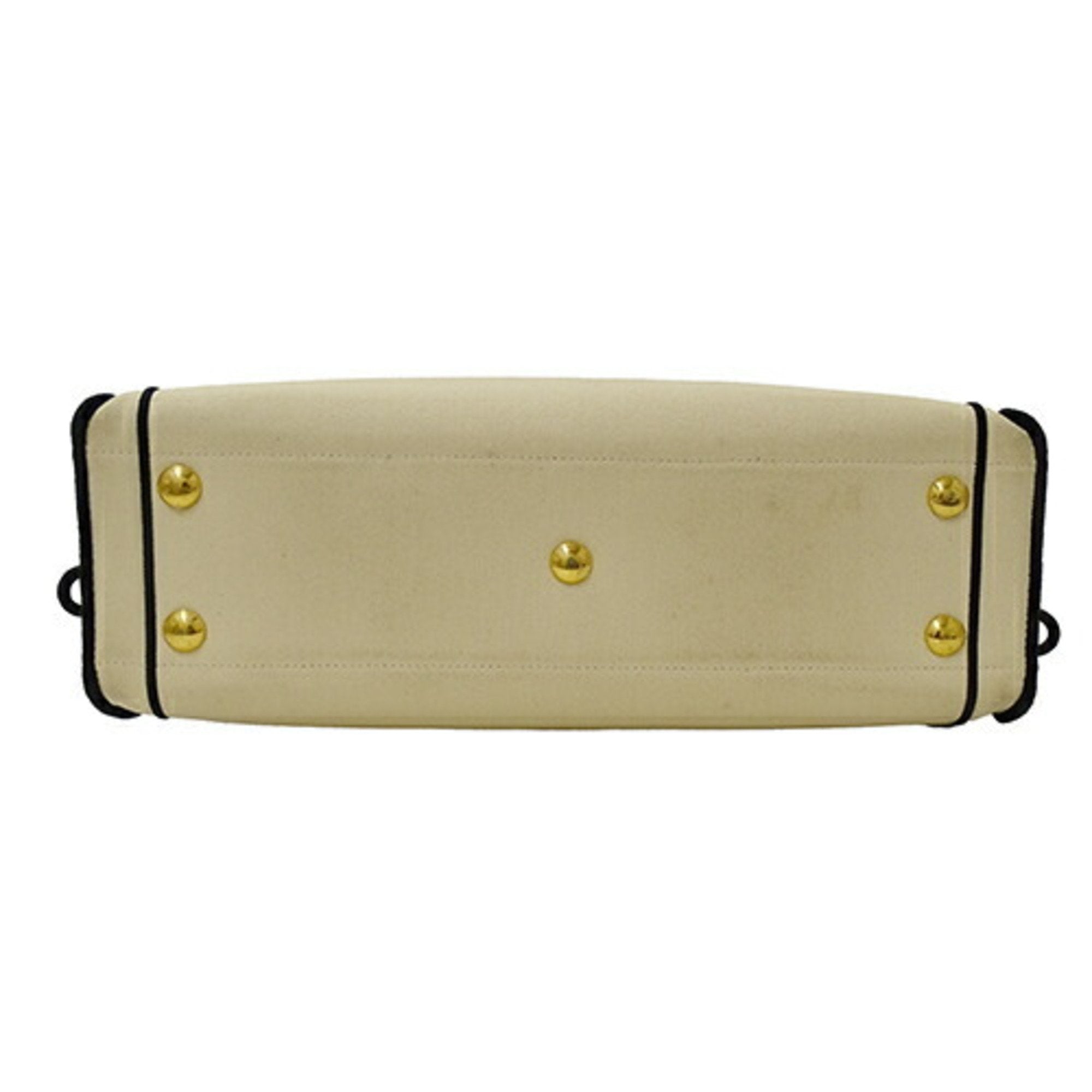 Fendi  ivory Canvas Shoulder Bag Tote Bag ()