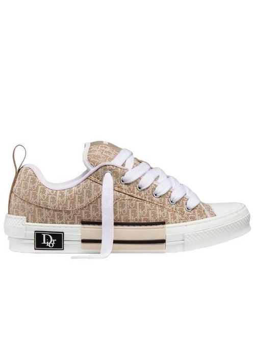 B23 Skater Oblique Jacquard Low Top Sneakers Beige Dior