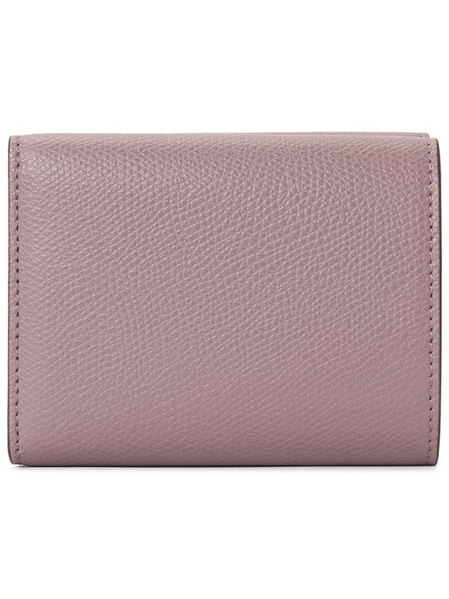 Fendi FF Diamond Calf Leather Half Wallet Pink