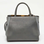 Fendi Grey Leather Mini 2Jours Tote