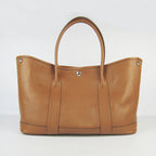 Hermes Garden Party Handbag H2808 Light Coffee
