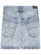 Balenciaga short skirt 744972 TQW66 4141 ICED BLUE