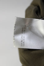 Chloe Womens Silk V Neck Short Sleeves Button Down Dress Khaki Green