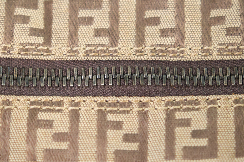 Fendi Zucchino Canvas Handbag - '10s