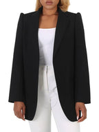 Balenciaga suspense shoulder wool blazer jacket black