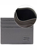 Fendi FF Baguette Card Wallet Grey