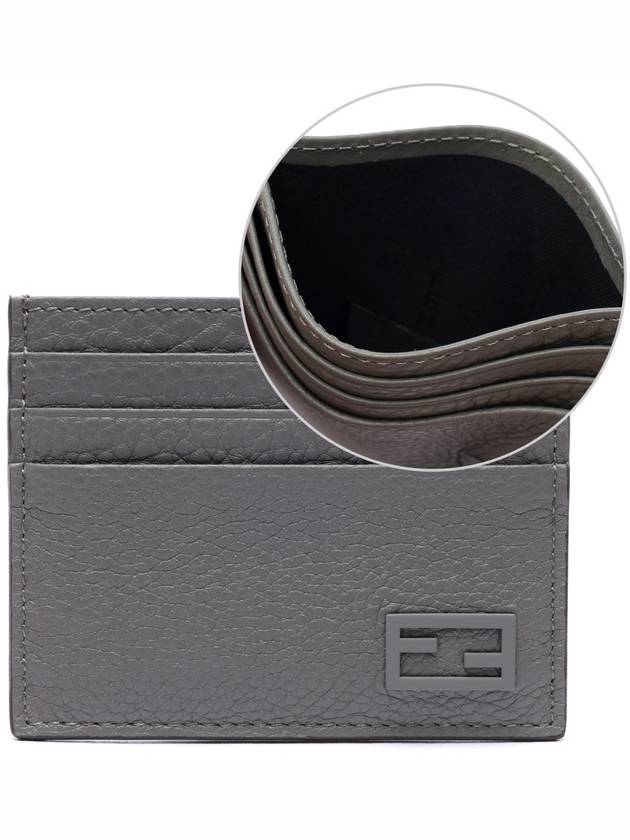 Fendi FF Baguette Card Wallet Grey