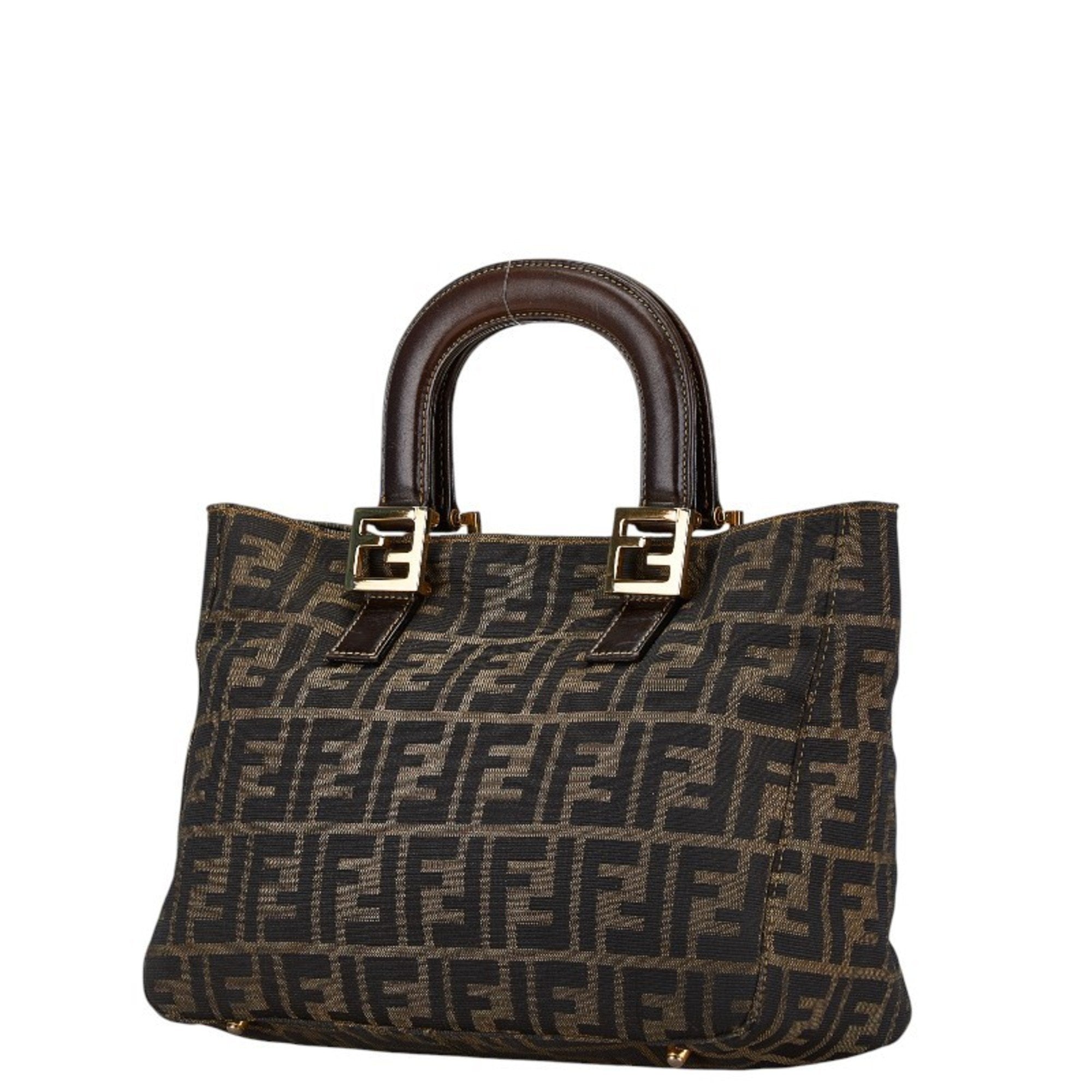 Fendi   Canvas Leather Tote Bag ()