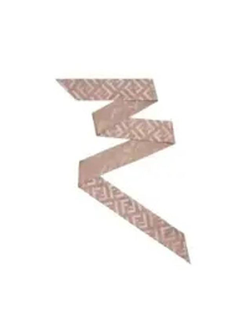 Fendi Wrappy Silk Scarf Pink