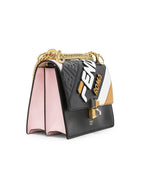 Fendi Kan Chain Cross Bag Black