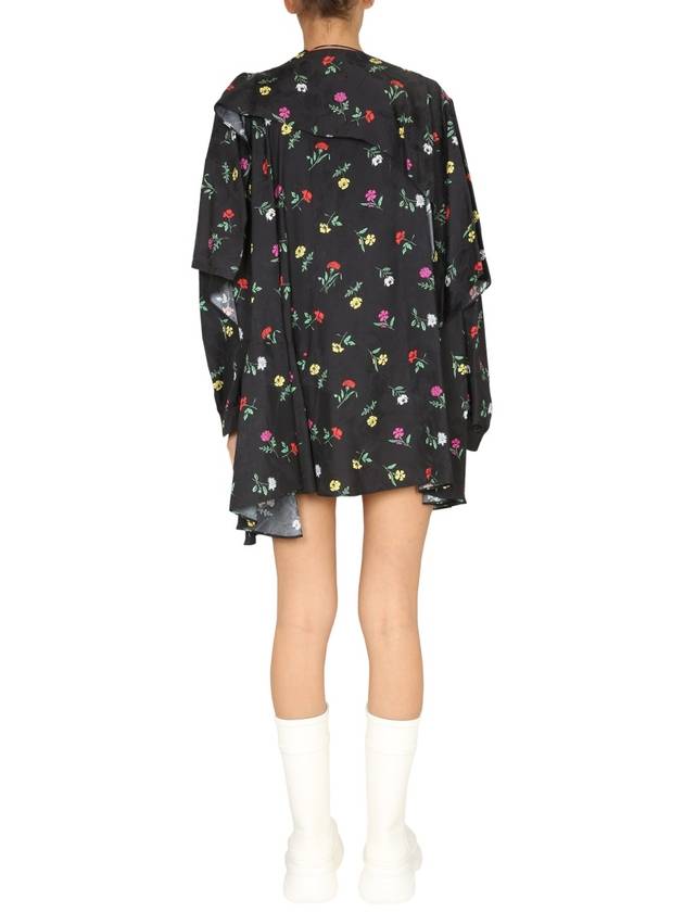 Balenciaga floral print dress