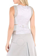 Burberry Burberry Ladies Faux Crystal Embroidered Mohair Blend Hollow Vest, Brand Size 6 (US Size 4)