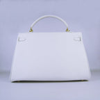 Hermes Kelly 35cm Togo Leather Handbag White/Golden