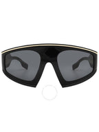 Burberry Burberry Dark Gray Irregular Ladies Sunglasses BE4353 300187 56