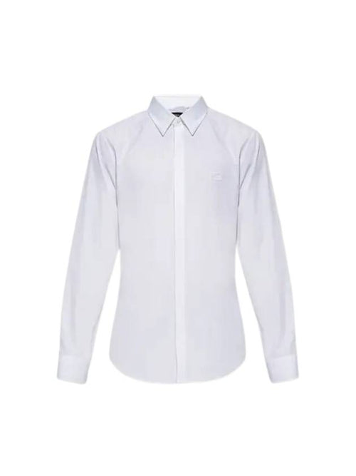 Fendi Men's Cotton Long Sleeve Shirt White