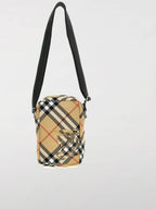 Burberry EKD Appliqué Check Phone Cross Bag Beige