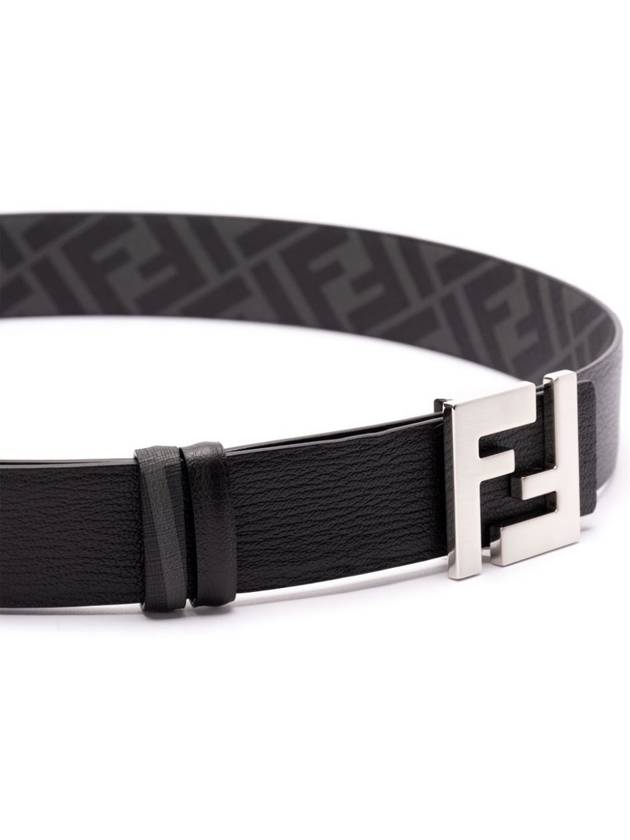 Fendi FF Square Reversible Belt Black Brown
