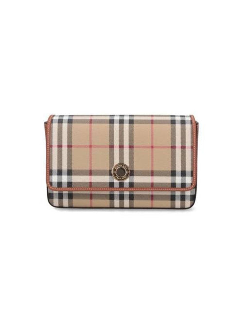 Burberry Check Cross Bag Beige
