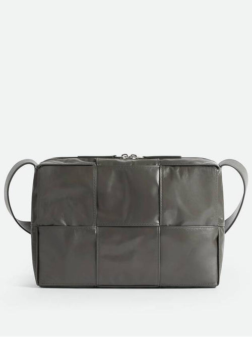 Bottega Veneta Arco Camera Calfskin Cross Bag Grey