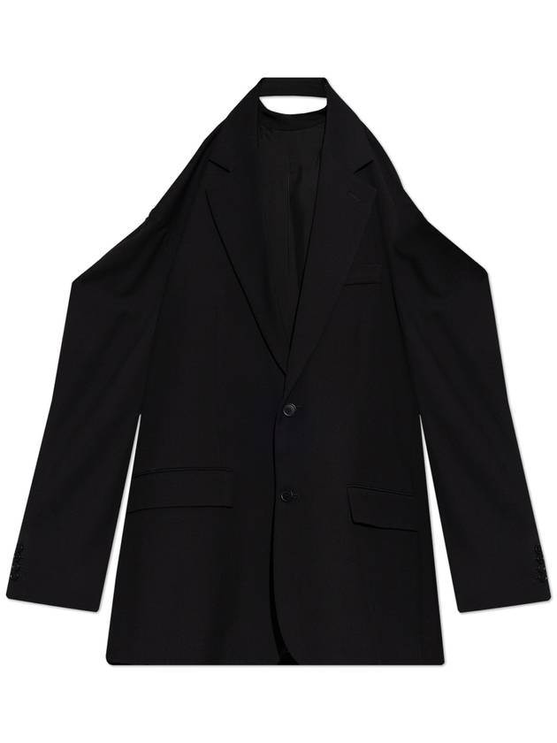 Balenciaga Balenciaga Dress With Blazer Motif, Women's, Black