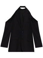 Balenciaga Balenciaga Dress With Blazer Motif, Women's, Black
