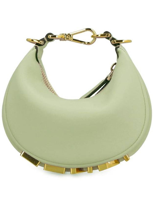 Fendi Nano Fendigraphy Hobo Tote Bag Green
