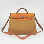 Hermes Herbag 60667 2way Cow Leather Coffee