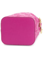 Fendi Mon Tresor Small Leather Bucket Bag Pink
