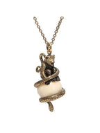 Brass Charm Necklace Gold Dior