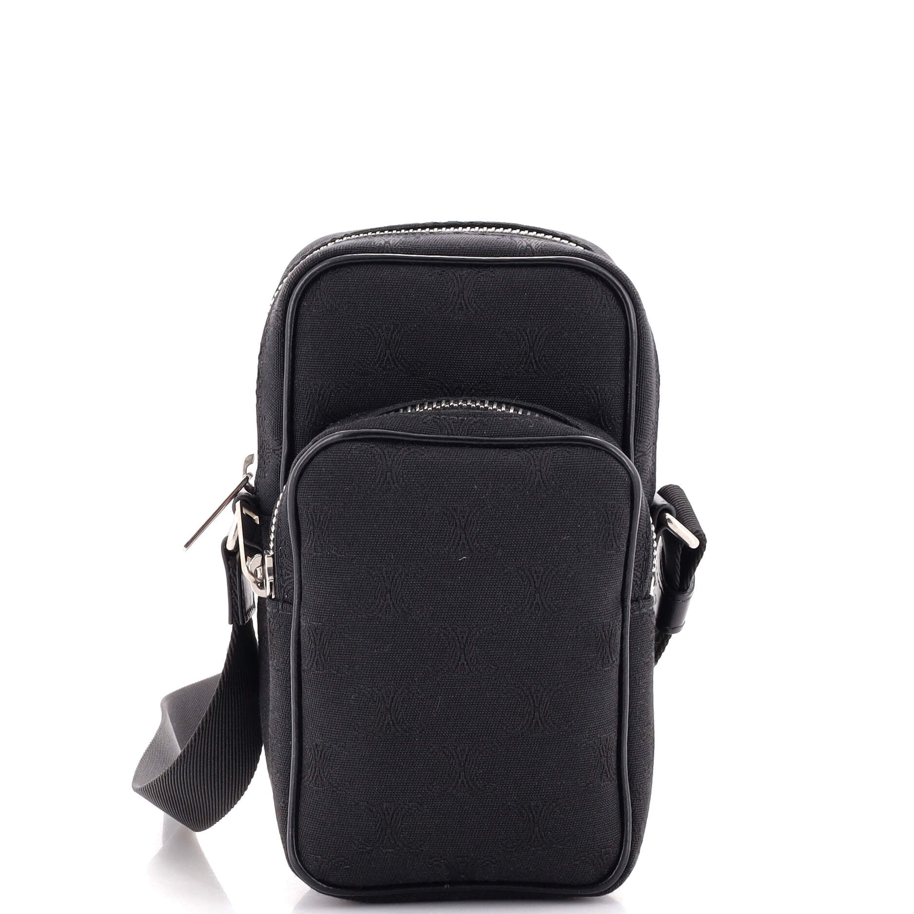 Celine Pocket Messenger Bag Triomphe Jacquard Mini