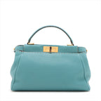 Fendi Peekaboo  Leather Handbag Tote Bag ()