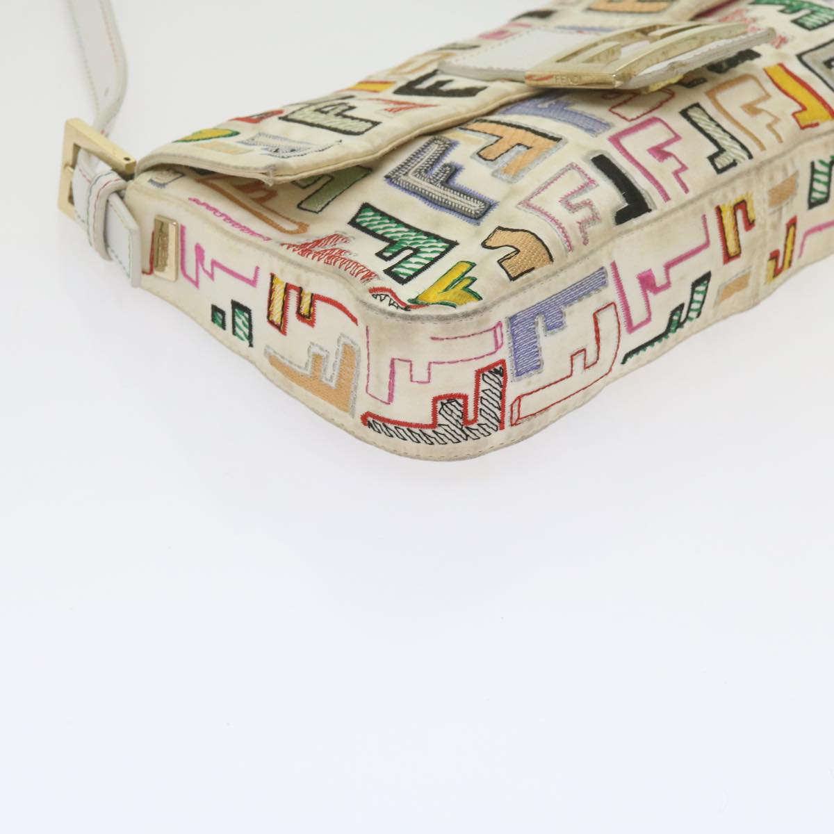 FENDI Zucca Canvas Mamma Baguette Shoulder Bag Multicolorai670