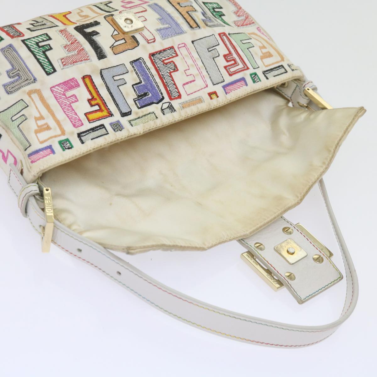 FENDI Zucca Canvas Mamma Baguette Shoulder Bag Multicolorai670