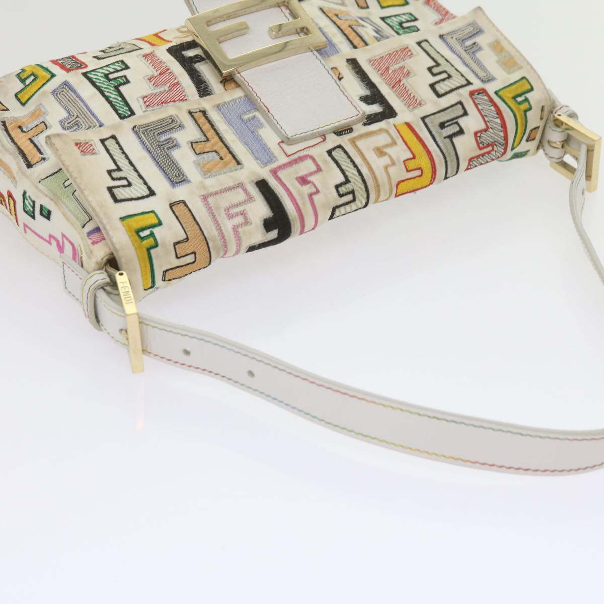 FENDI Zucca Canvas Mamma Baguette Shoulder Bag Multicolorai670