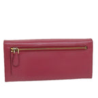 PRADA Long Wallet Safiano leather Pink  ai698