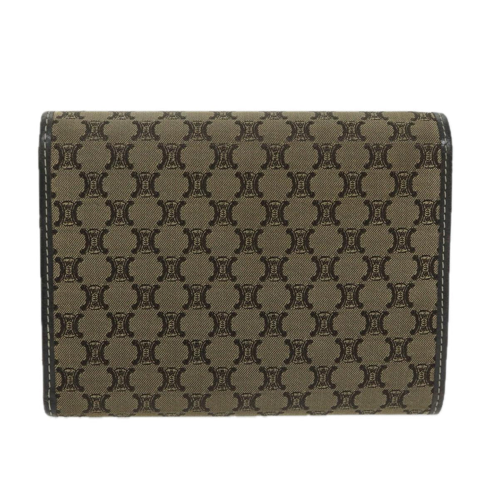 CELINE Macadam Canvas Wallet Beige  ai707