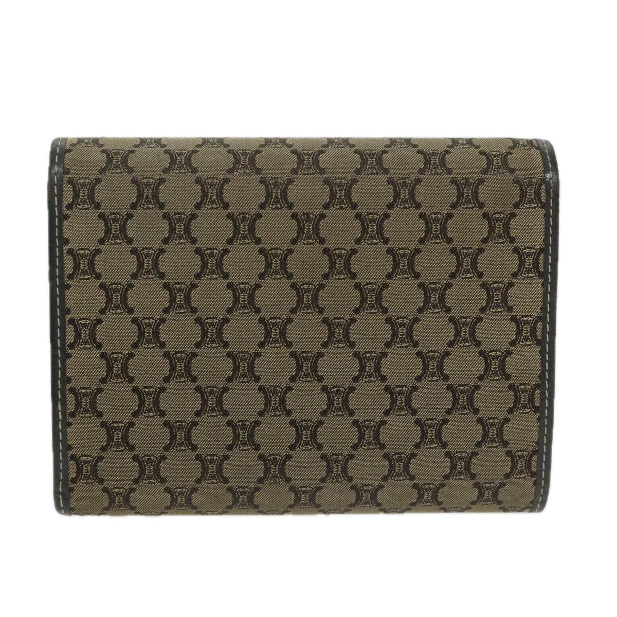 CELINE Macadam Canvas Wallet Beige  ai707