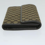 CELINE Macadam Canvas Wallet Beige  ai707