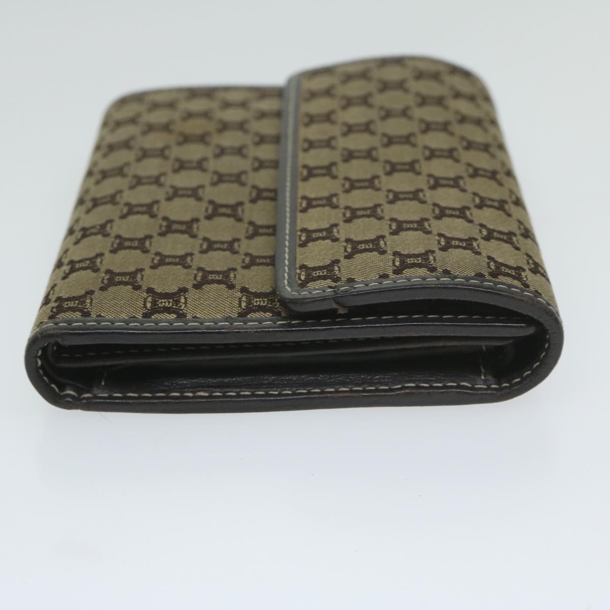 CELINE Macadam Canvas Wallet Beige  ai707