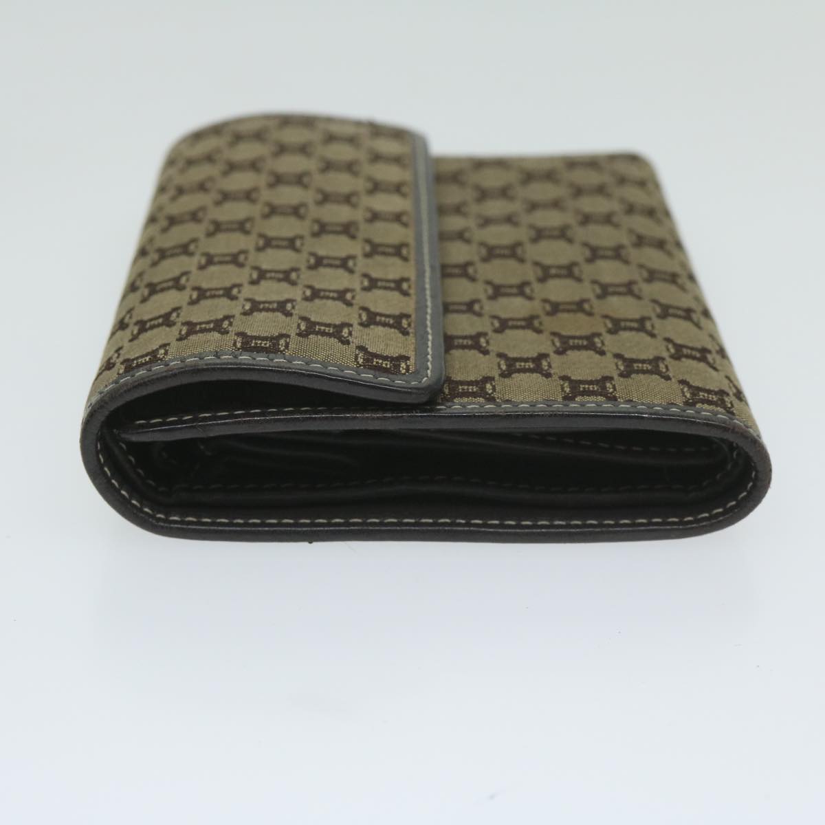 CELINE Macadam Canvas Wallet Beige  ai707