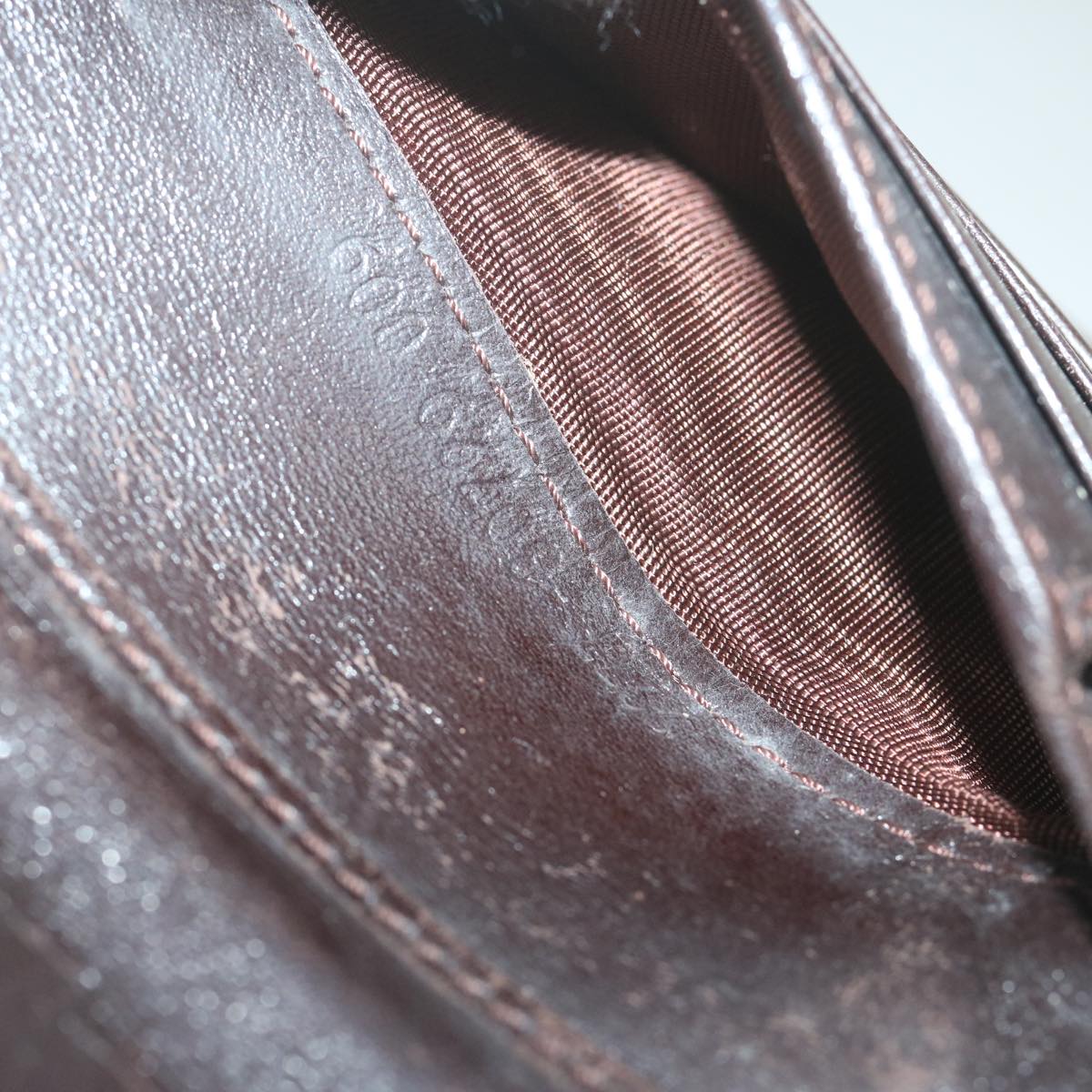 FENDI Zucca Canvas Wallet Black Brownai711