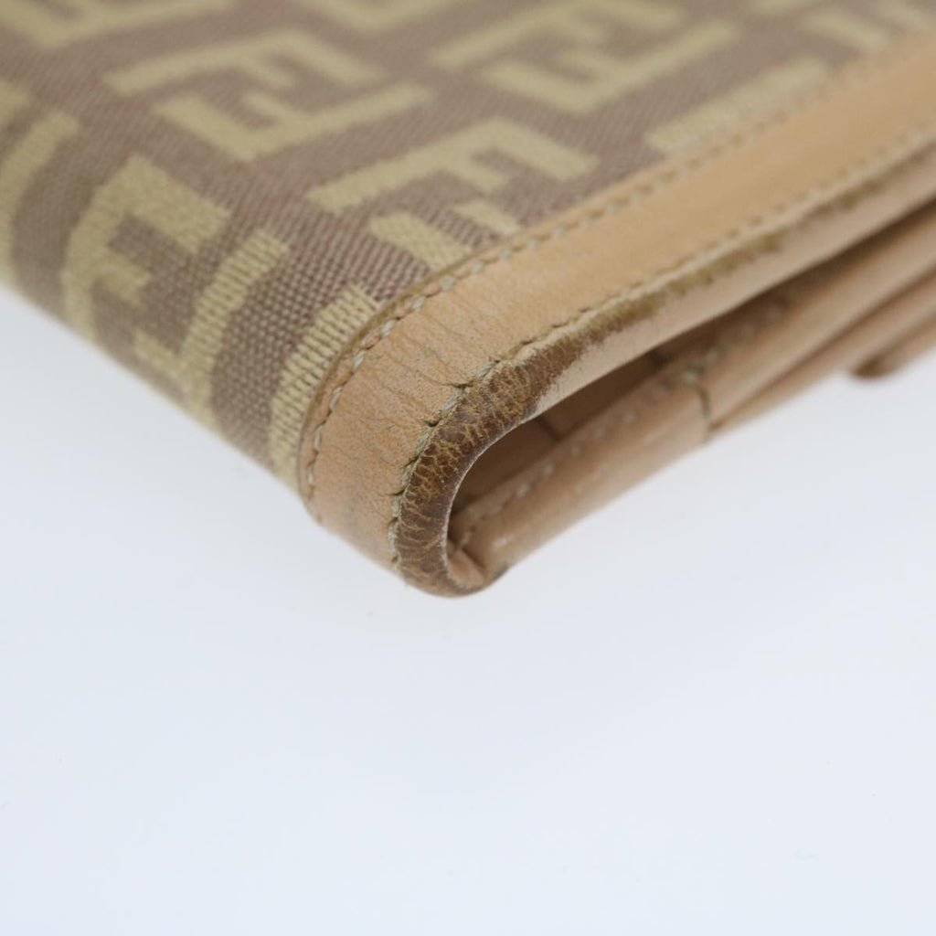 FENDI Zucchino Canvas Mamma Wallet Beigeai712