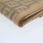 FENDI Zucchino Canvas Mamma Wallet Beigeai712
