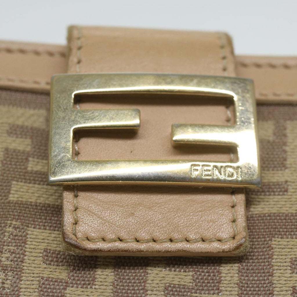 FENDI Zucchino Canvas Mamma Wallet Beigeai712