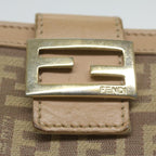 FENDI Zucchino Canvas Mamma Wallet Beigeai712